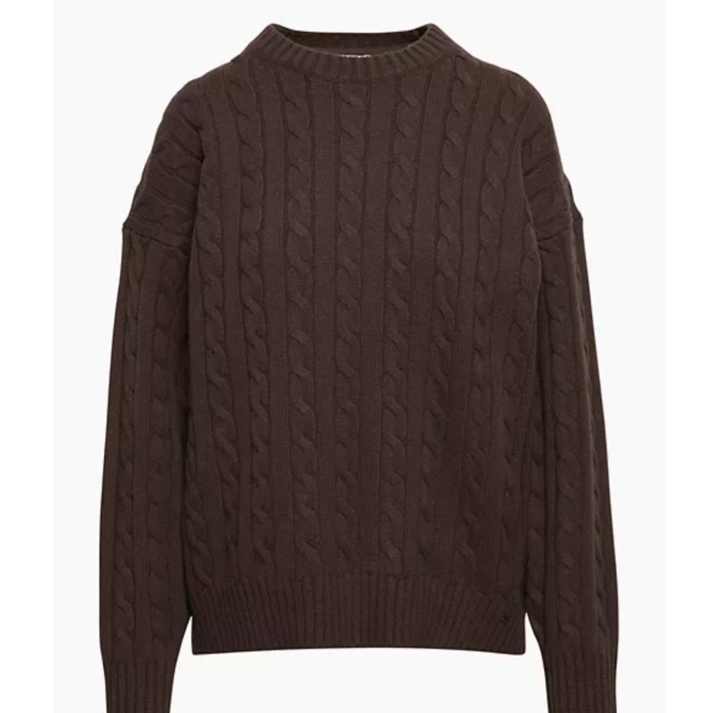 Aritzia Peggy Sweater in Rich Mocha Brown (2XS)